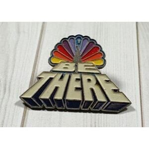NBC Peacock Be There Pin for a Hat, Lapel, Lanyard, Jacket or Backpack